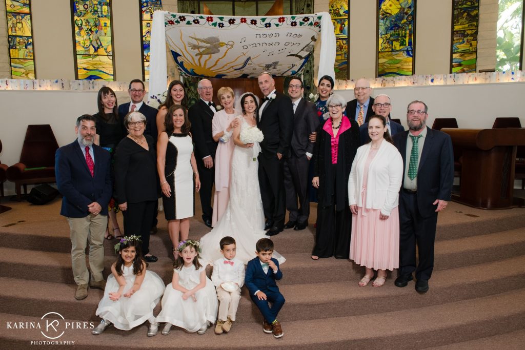 Traditional Jewish Wedding Ceremony at Congregation Ner Tamid – Karina Pires Photography