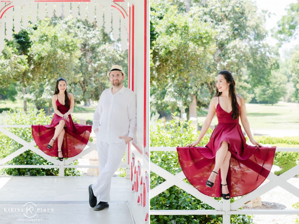 Nini and Jeffrey’s engagement session the Queen Anne Cottage in Los Angeles | Karina Pires Photography