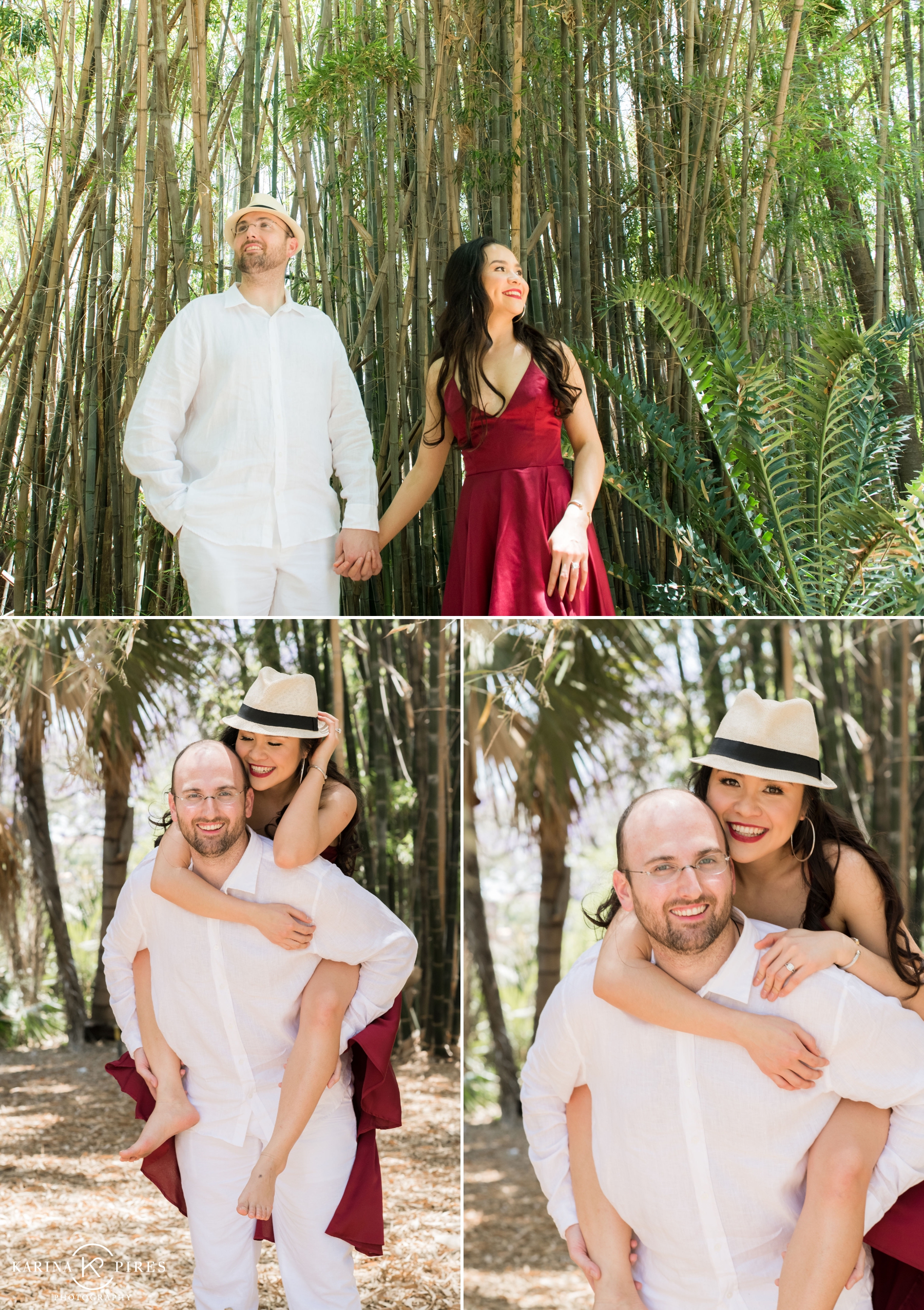 Los Angeles garden engagement session | Karina Piers Photography