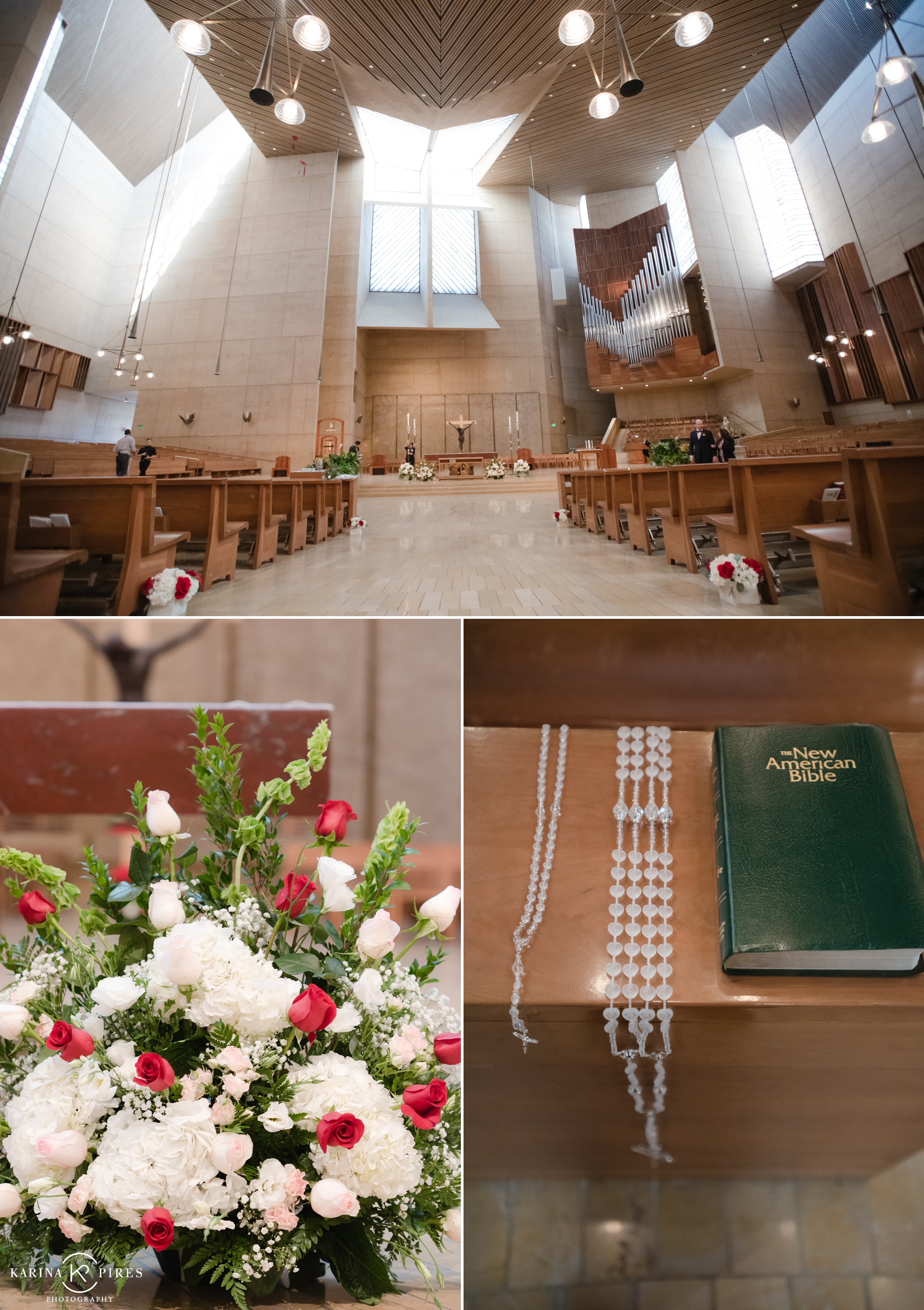 Los Angeles Catholic Wedding at Our Lady of the Angels – Karina Pires Photography