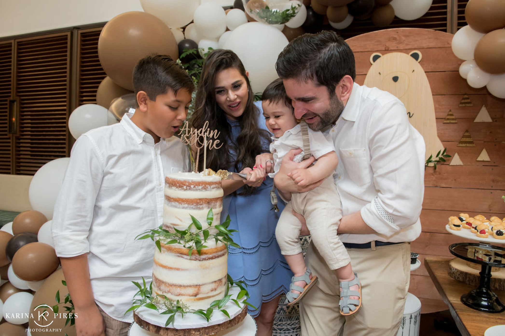 Aydin's First Birthday Party photographed by Karina Pires Photography