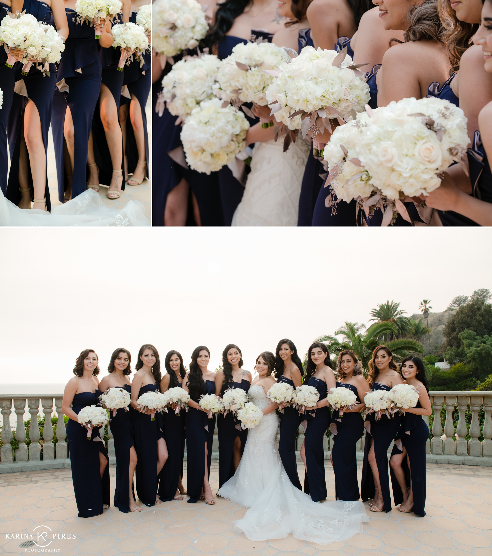 Navy and blush Los Angeles Wedding by Karina Pires Photography