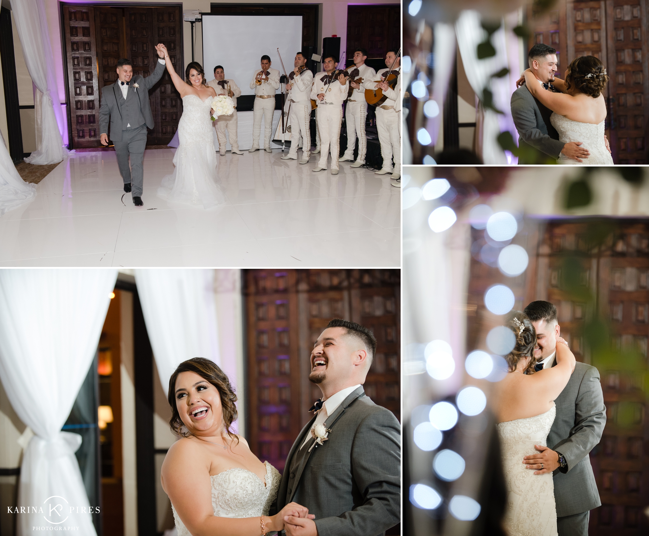 Navy and blush Los Angeles Wedding by Karina Pires Photography