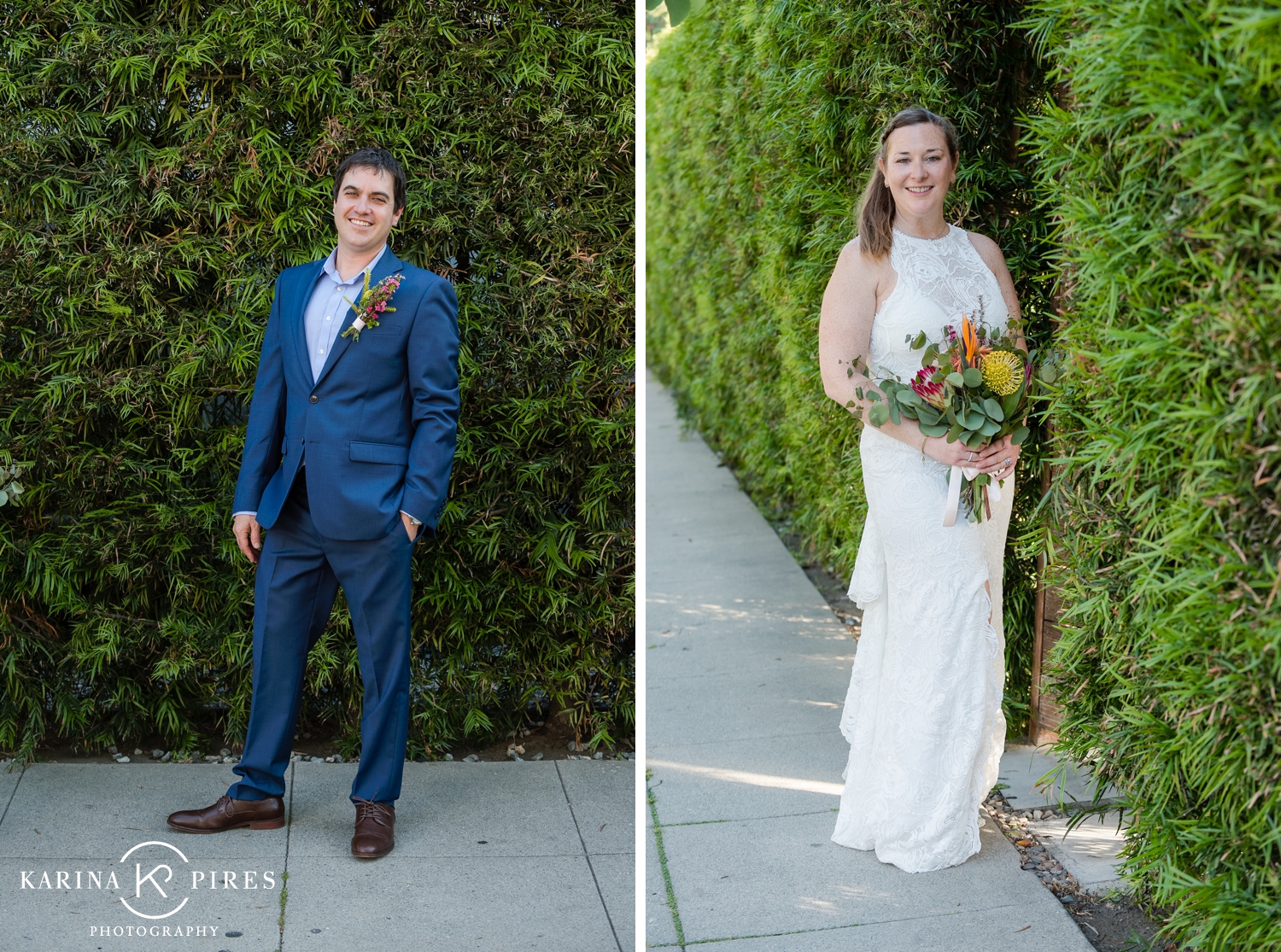 Lindsay and Kyle’s Backyard Wedding Ceremony in Santa Monica