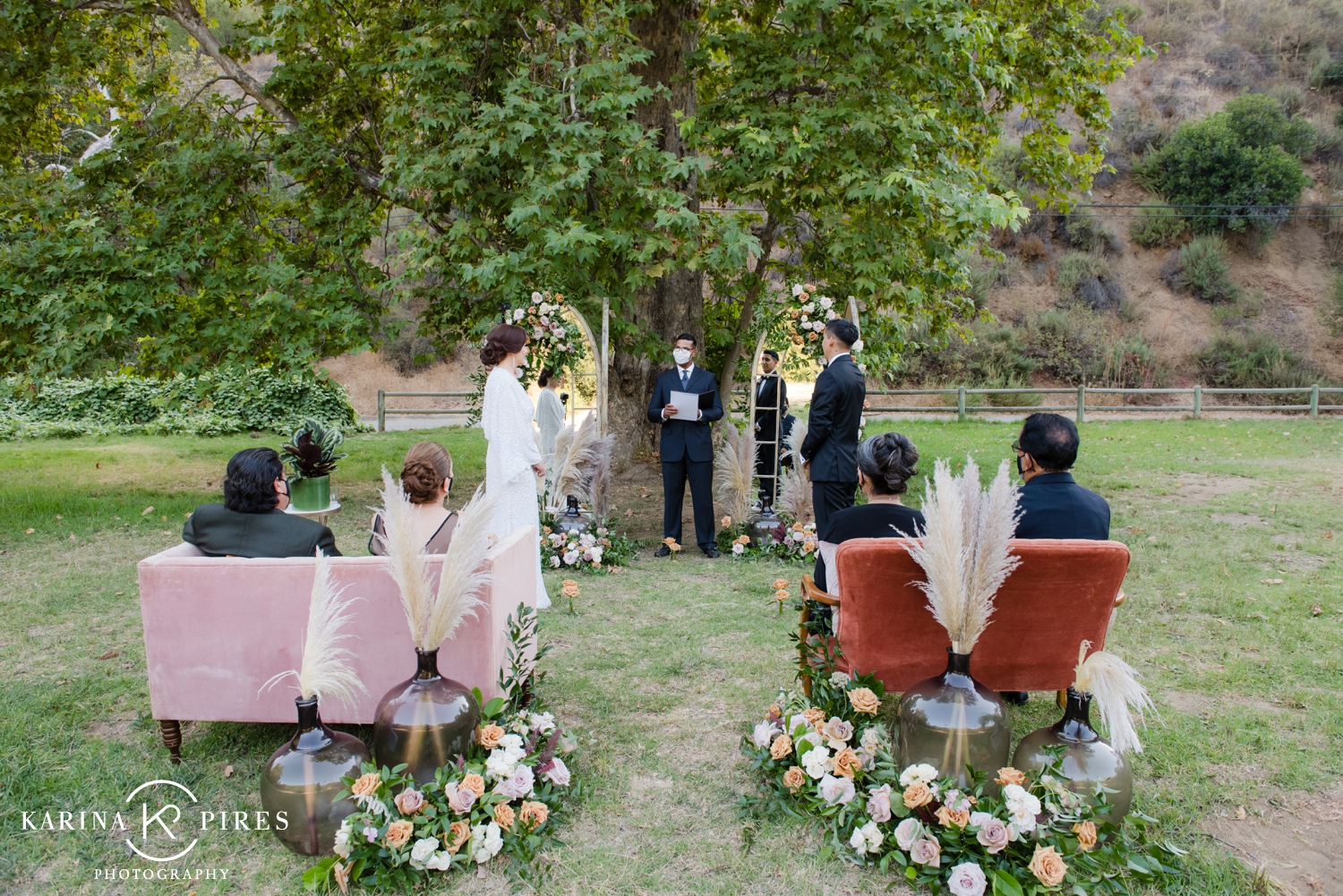 Wedding ceremony lounge - rentals from Archive Rentals - Los Angeles Elopement
