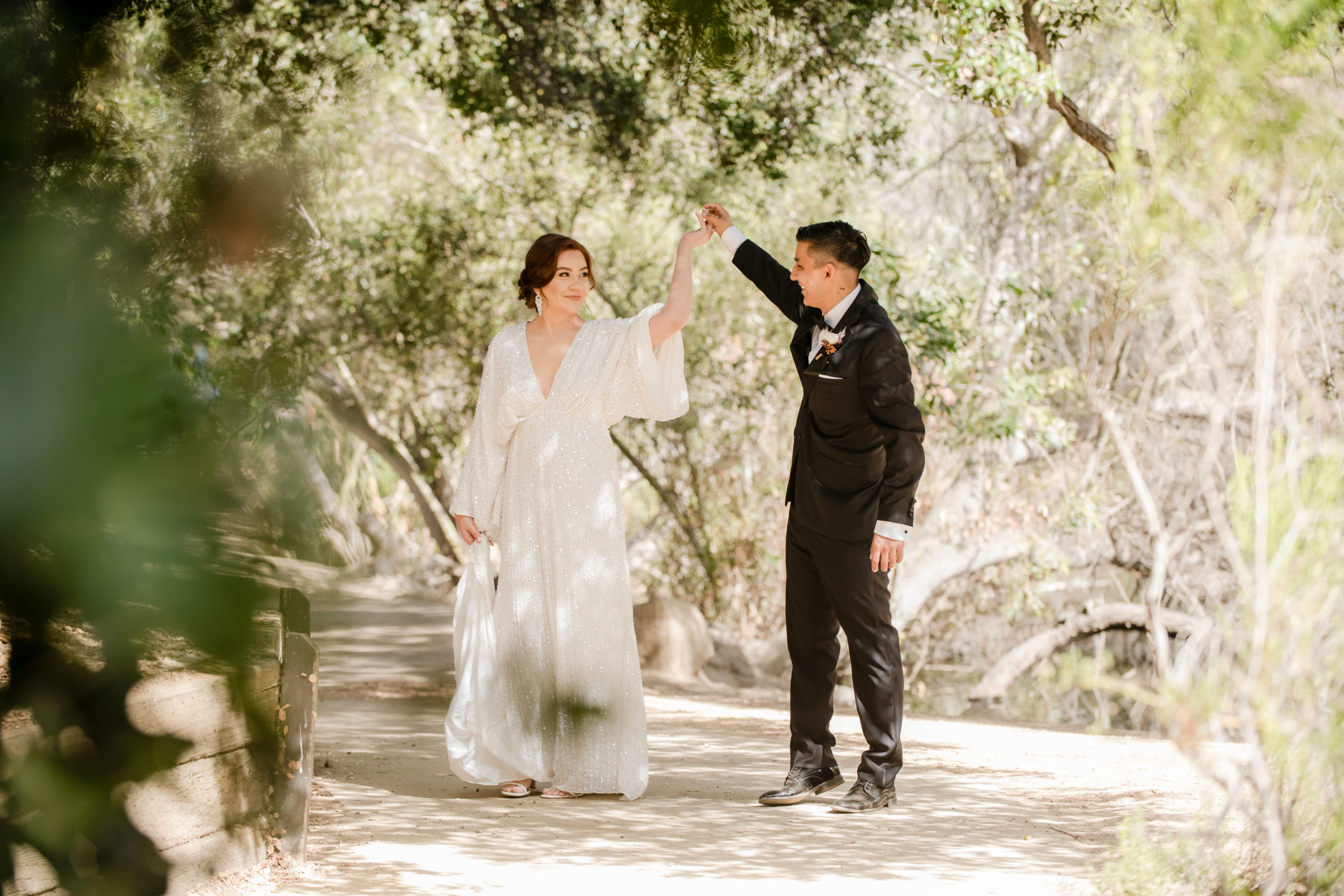 Postponed wedding turned intimate elopement at Franklin Canyon Park, Beverly Hills