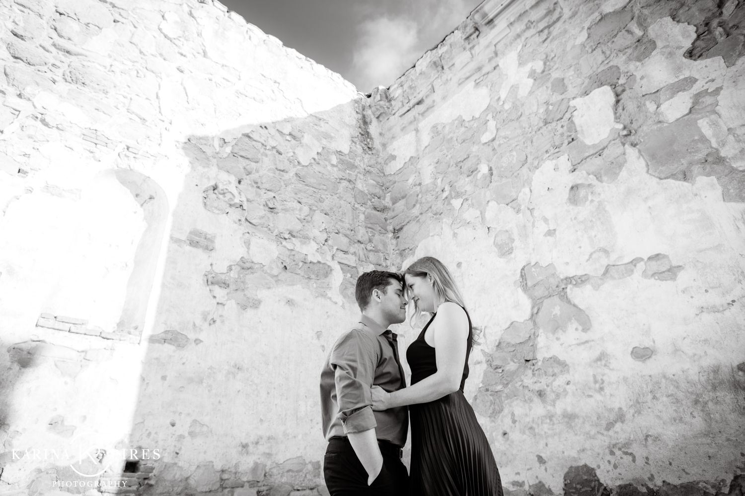 Jackie and Christopher’s Engagement Session at Mission San Juan Capistrano