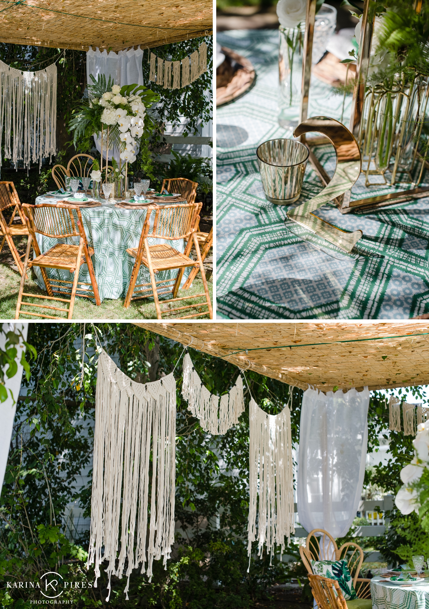 Topical backyard bridal shower in Los Angeles