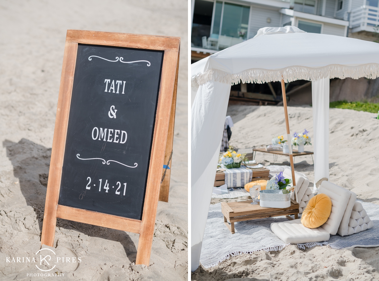 Tati and Omeed’s Malibu Beach Proposal