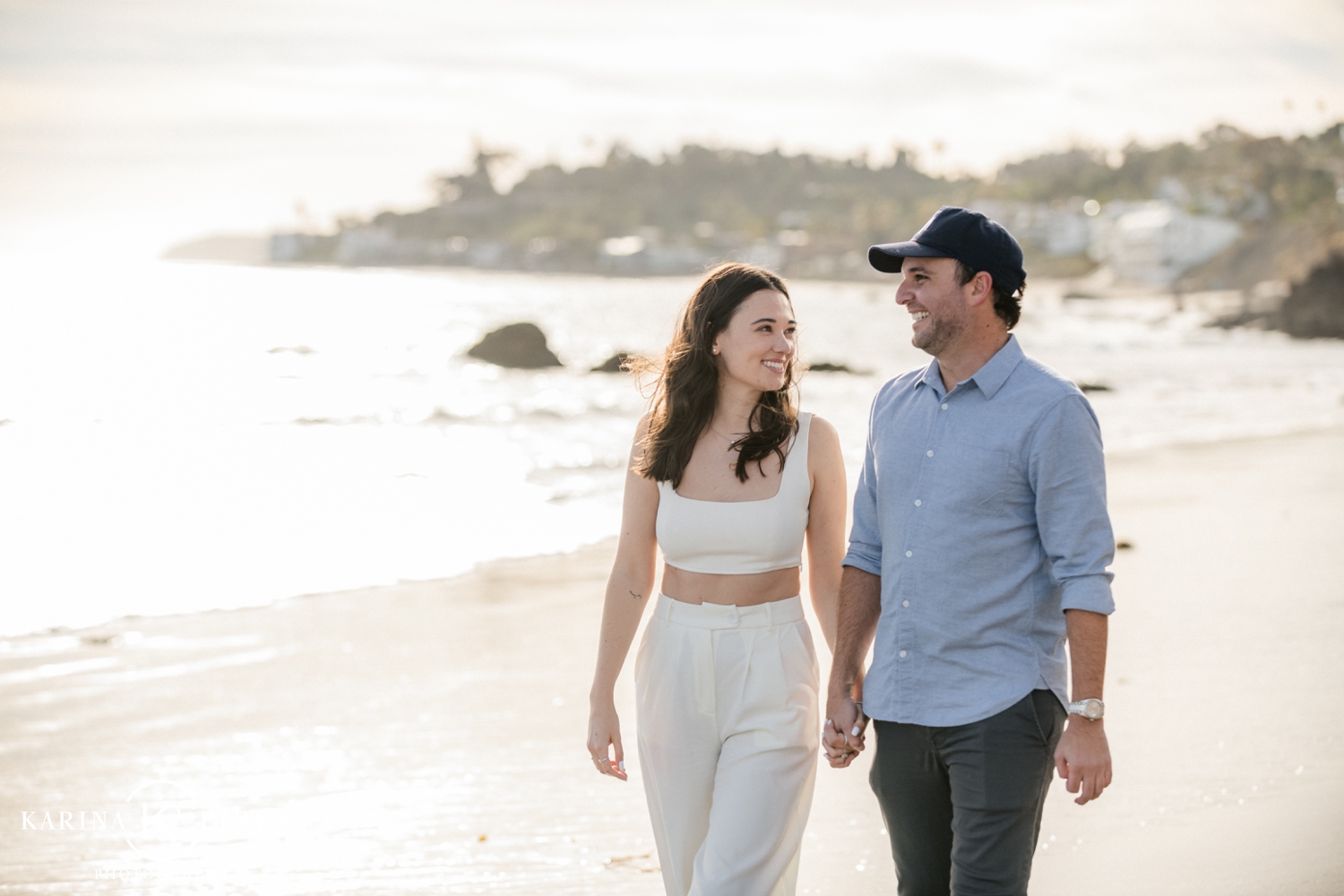 Sunset portraits on Malibu Beach - The Best Proposal Spots in Los Angeles 