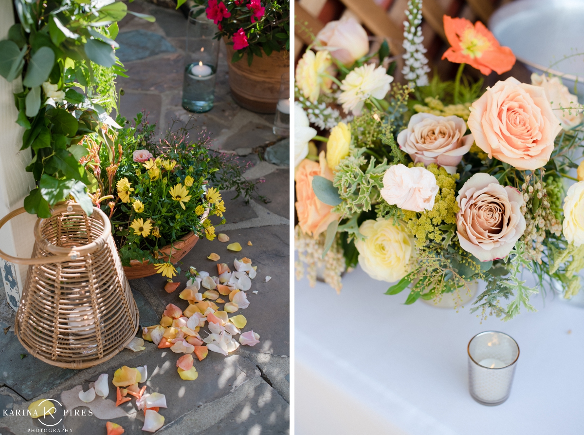 Colorful Spring Backyard Wedding in Pacific Palisades