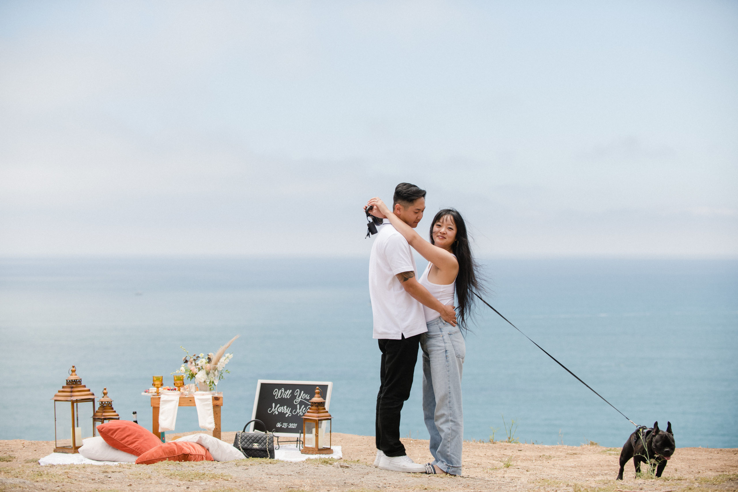 Pacific Palisades Ocean View Proposal by Karina Pires Photography