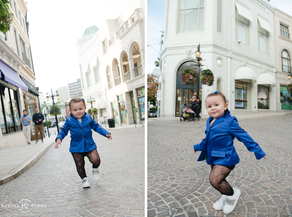 Baby birthday shoot on Rodeo Drive