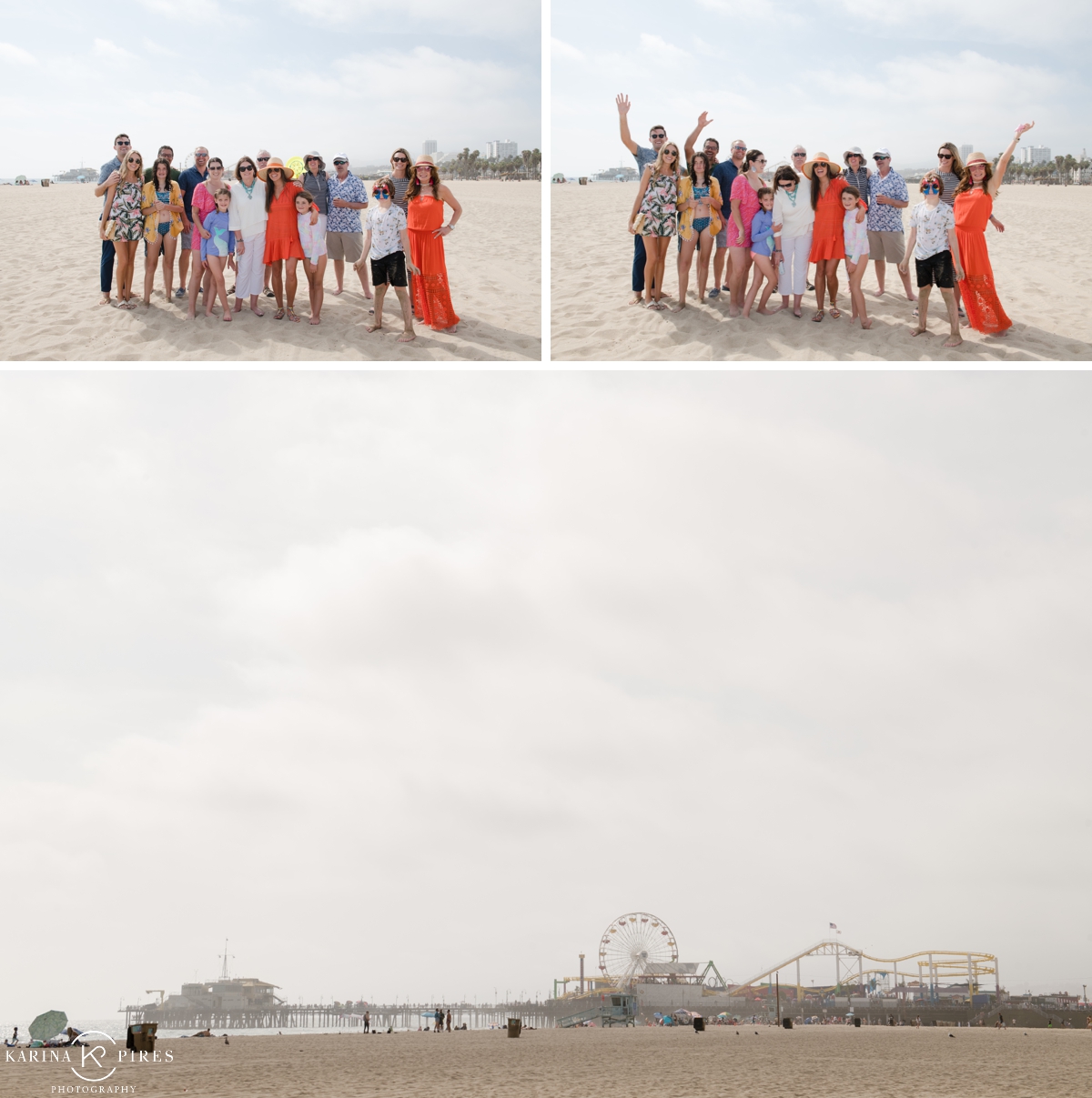 Beach wedding party planned by Say I Do To Details