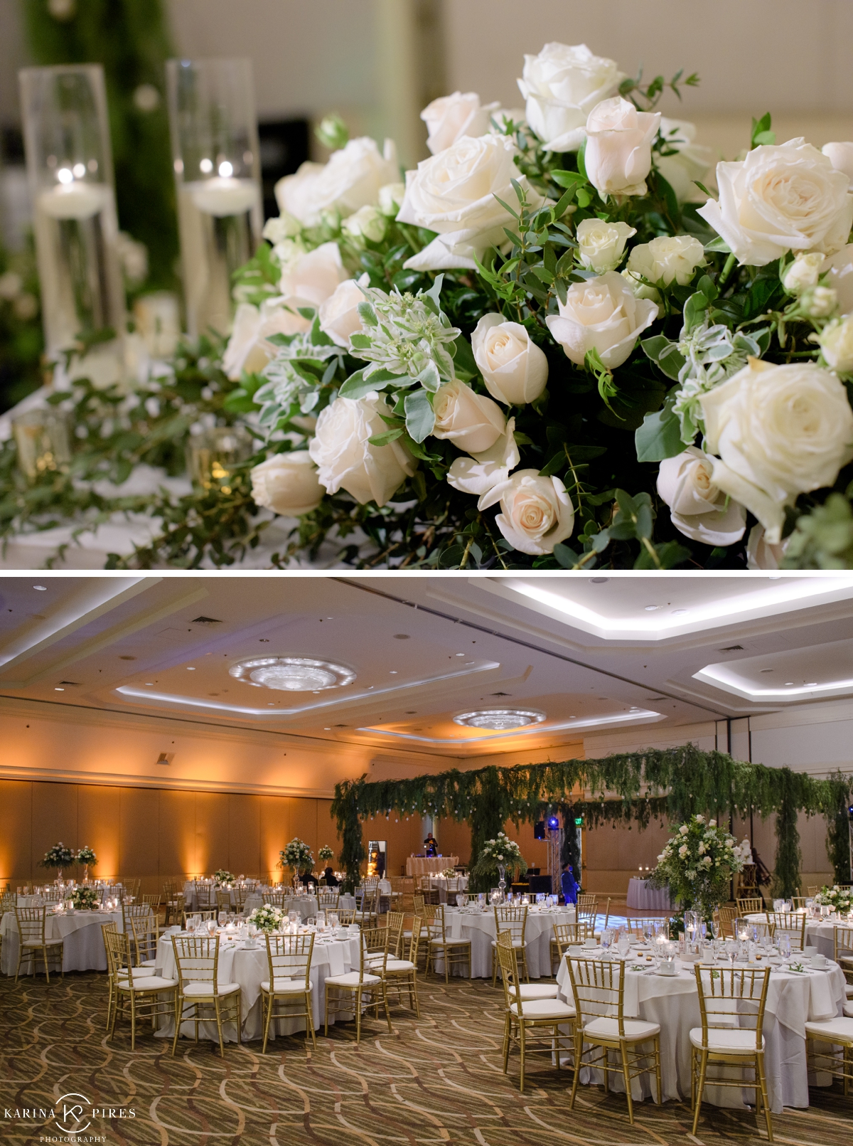 Luxury Wedding Overflowing With Roses in Los Angeles