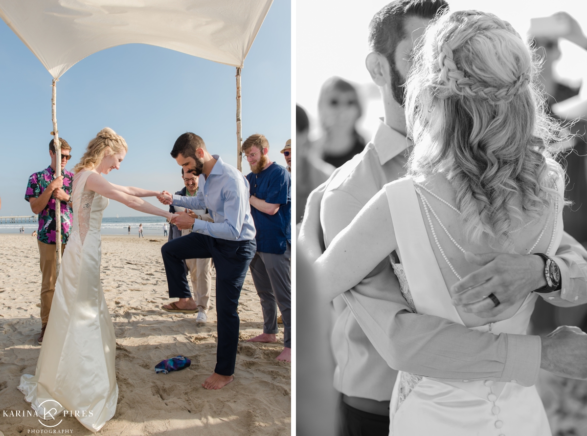 Wedding ceremony on Venice Beach