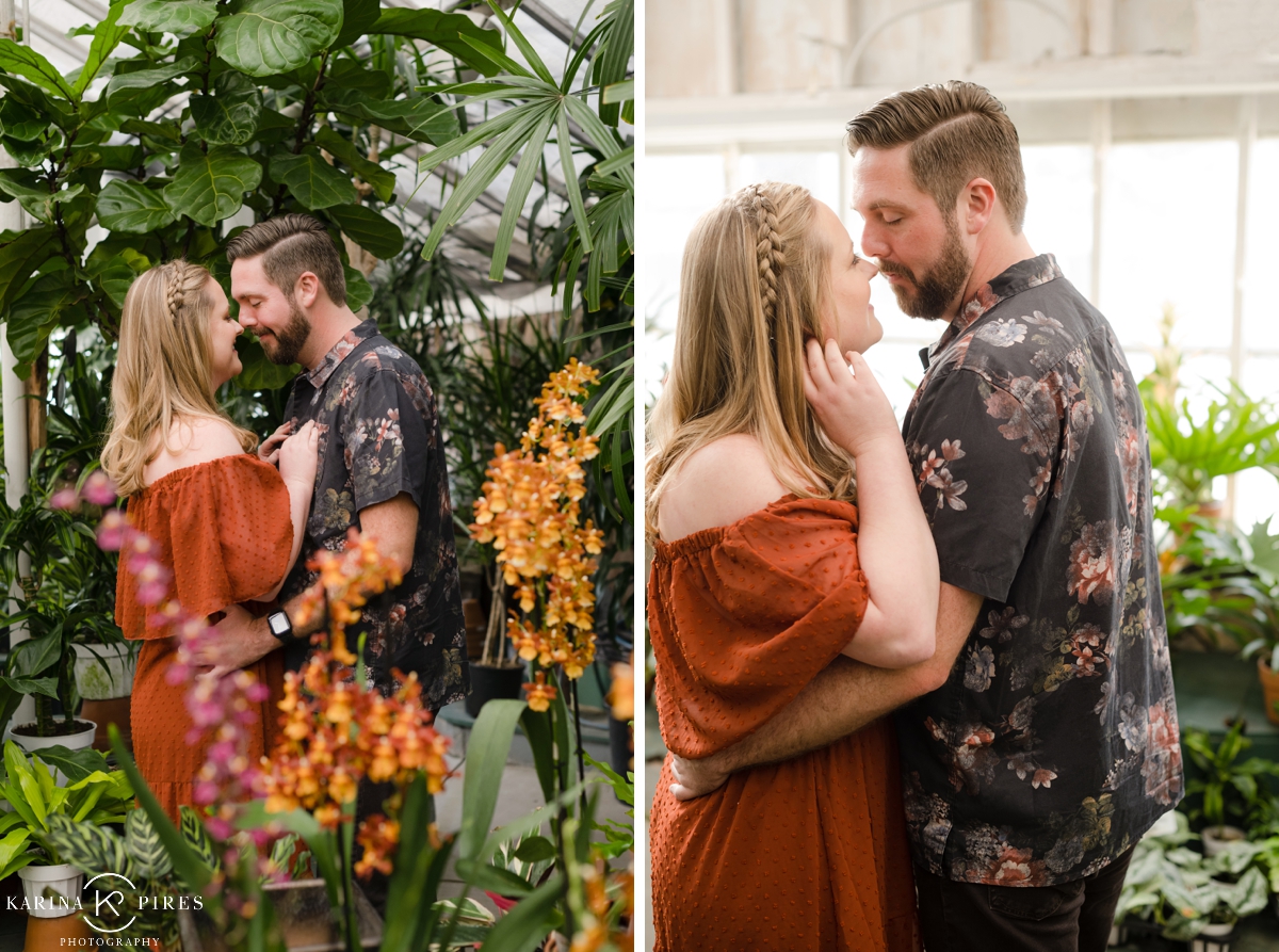 Greenhouse Engagement Session at Orchid Fever 
