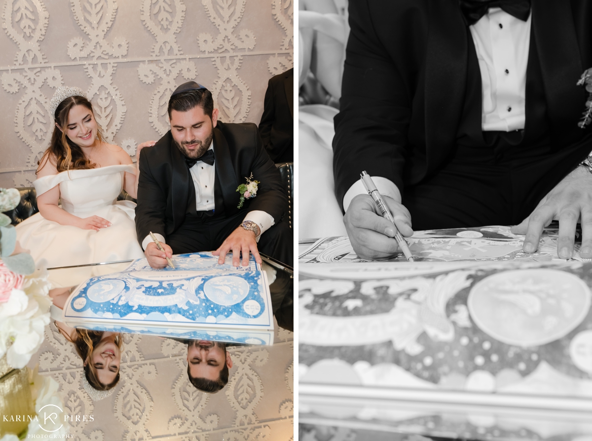 Ketubah Signing for a wedding in Los Angeles