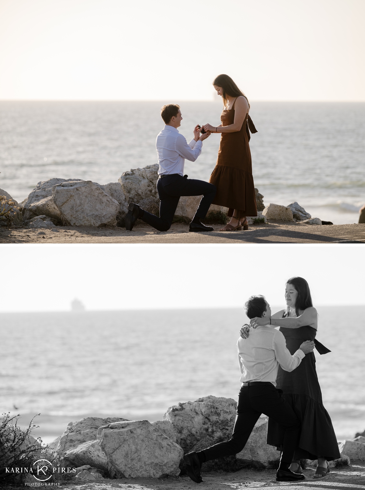 Surprise marriage proposal in Manhattan Beach