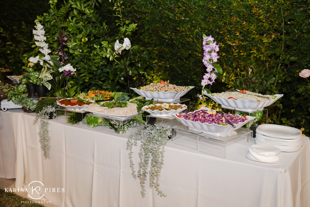 Orthodox Jewish engagement party at a private home in Los Angeles 