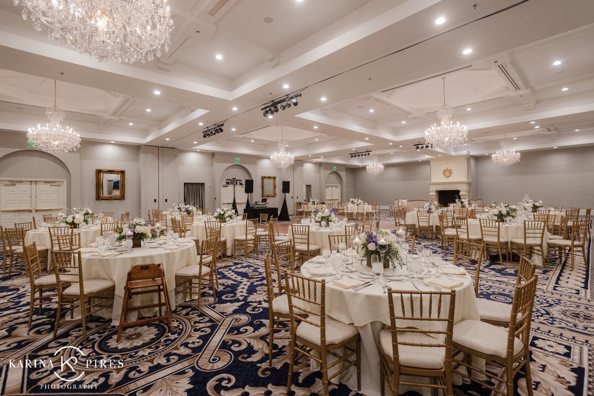 Ballroom wedding reception at Trump National Golf Club Los Angeles