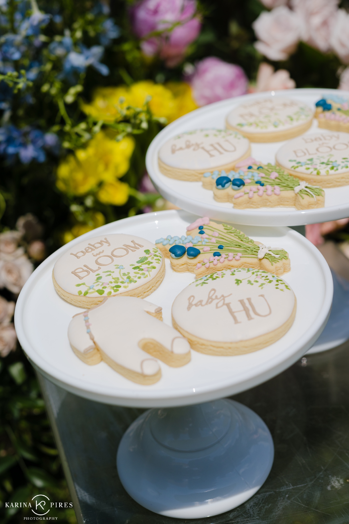 Custom icing sugar cookies for a baby shower