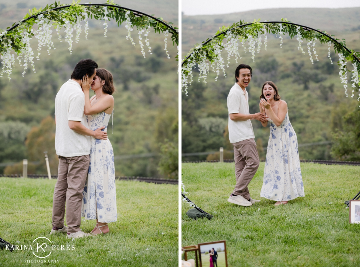 Surprise proposal at an Airbnb in Malibu