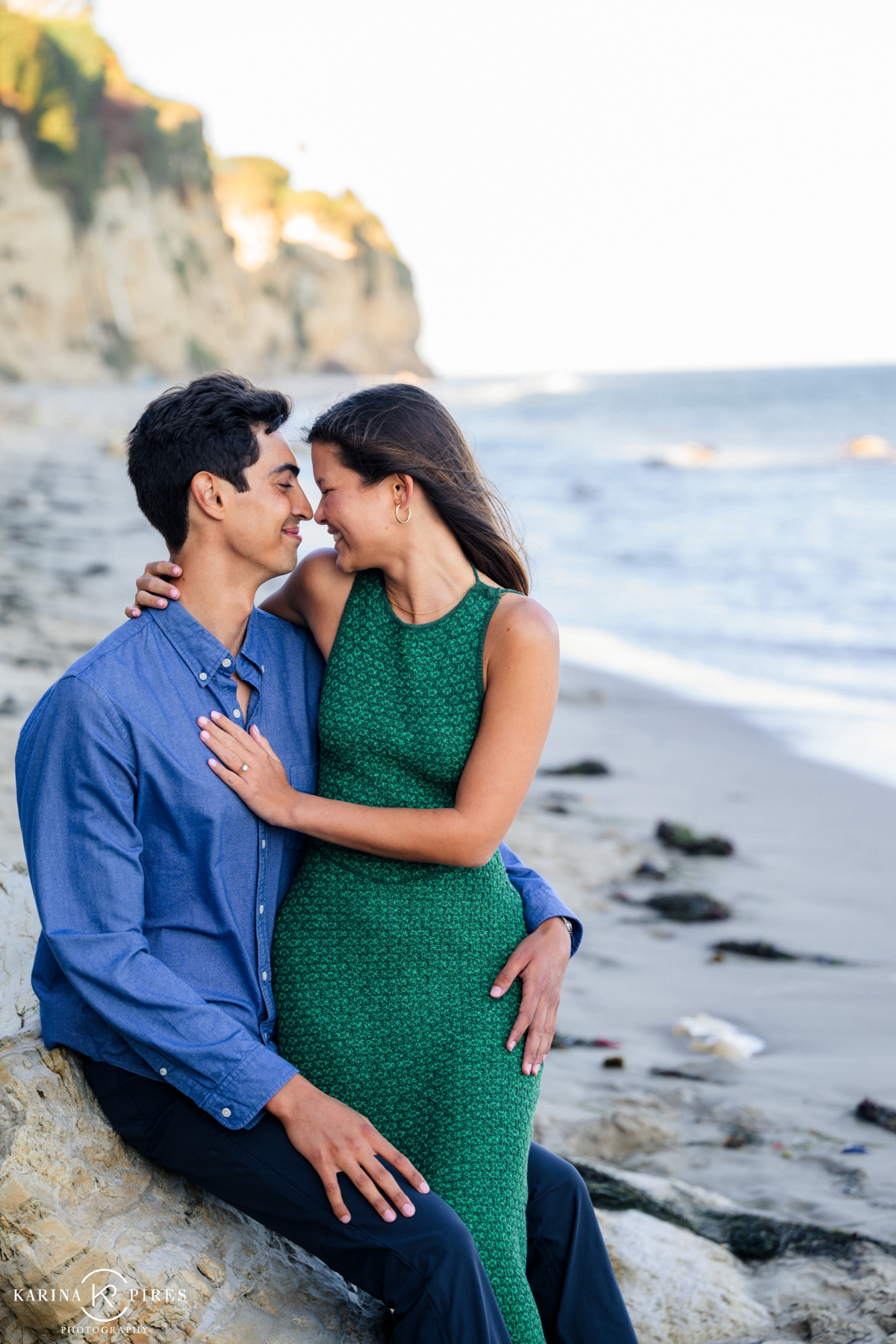 Engagement session at Point Dume