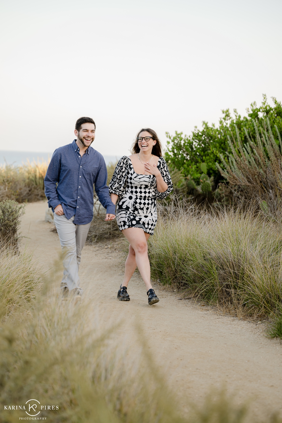 Engagement session at Terranea Resort