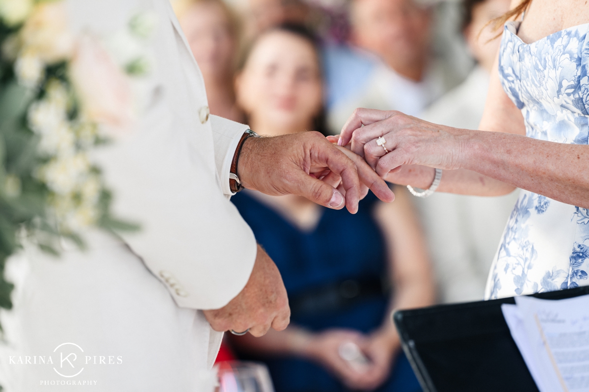 Outdoor wedding ceremony at Grand Hotel Tritone