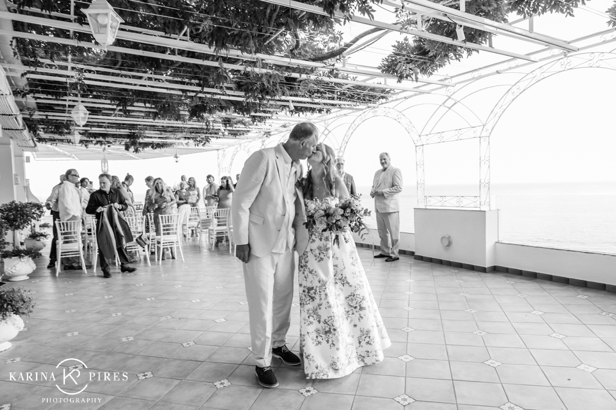 first dance at Italian destination wedding