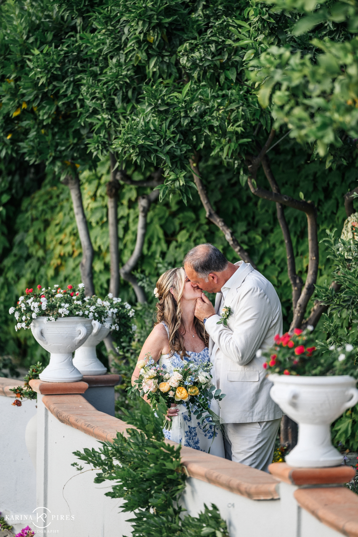 Bridal portraits at Grand Hotel Tritone in Praiano, Italy