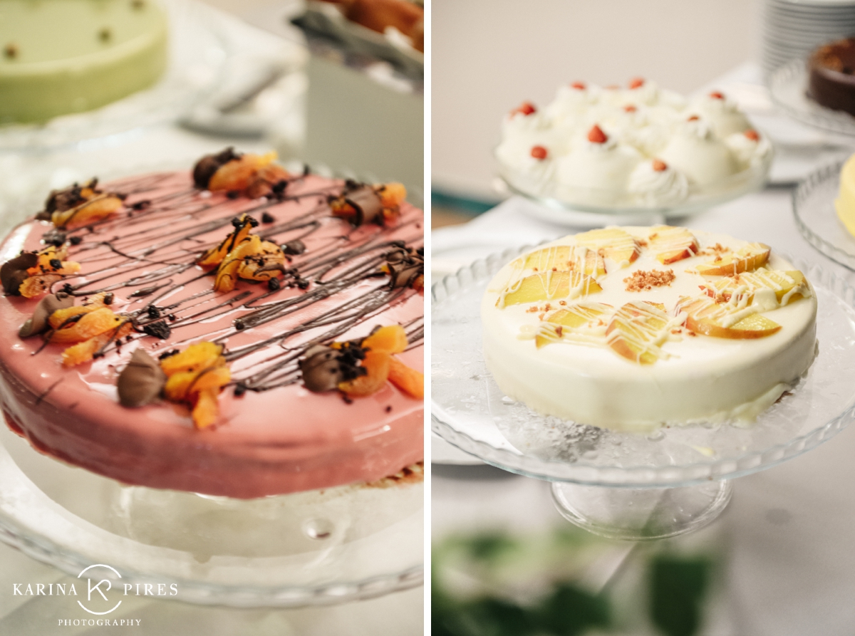 Italian pastries and tarts on a table at a Praiano destination wedding