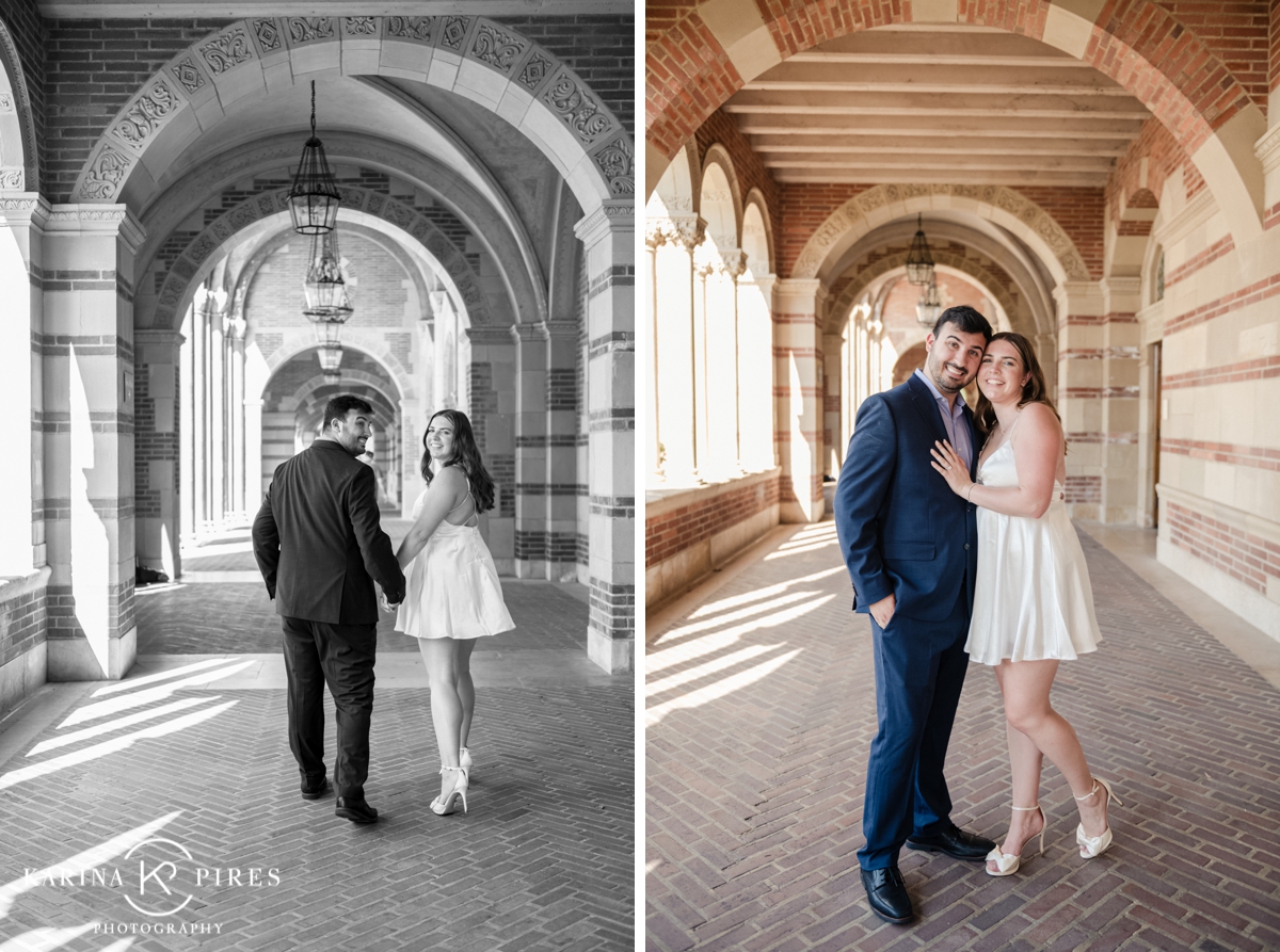 Post proposal pictures on the UCLA campus