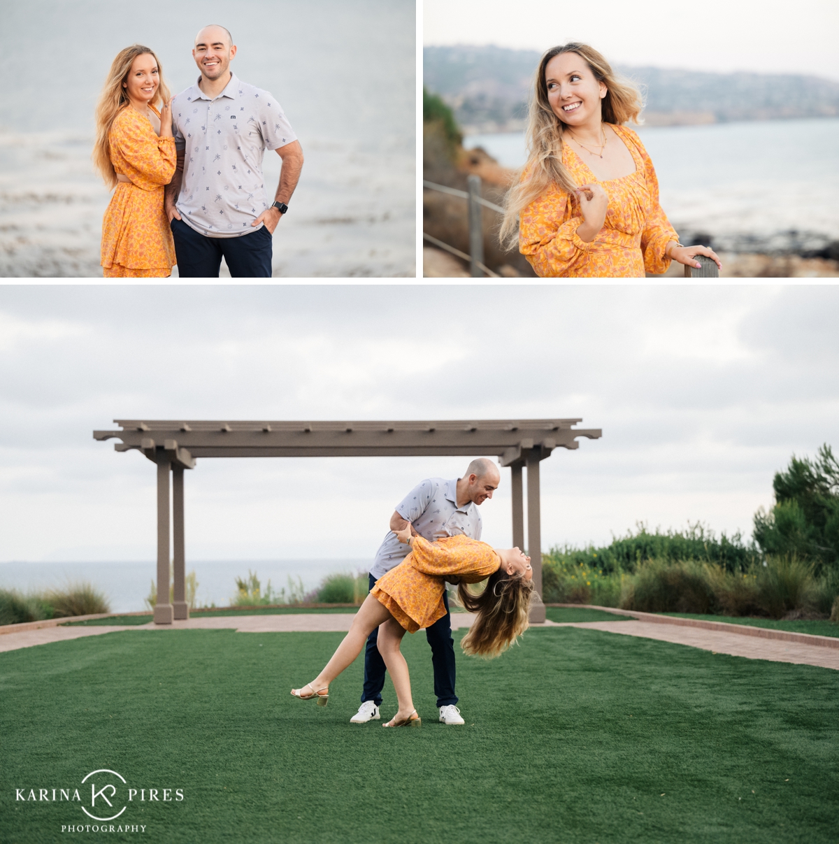 Proposal photography at Terranea Resort by Karina Pires Photography