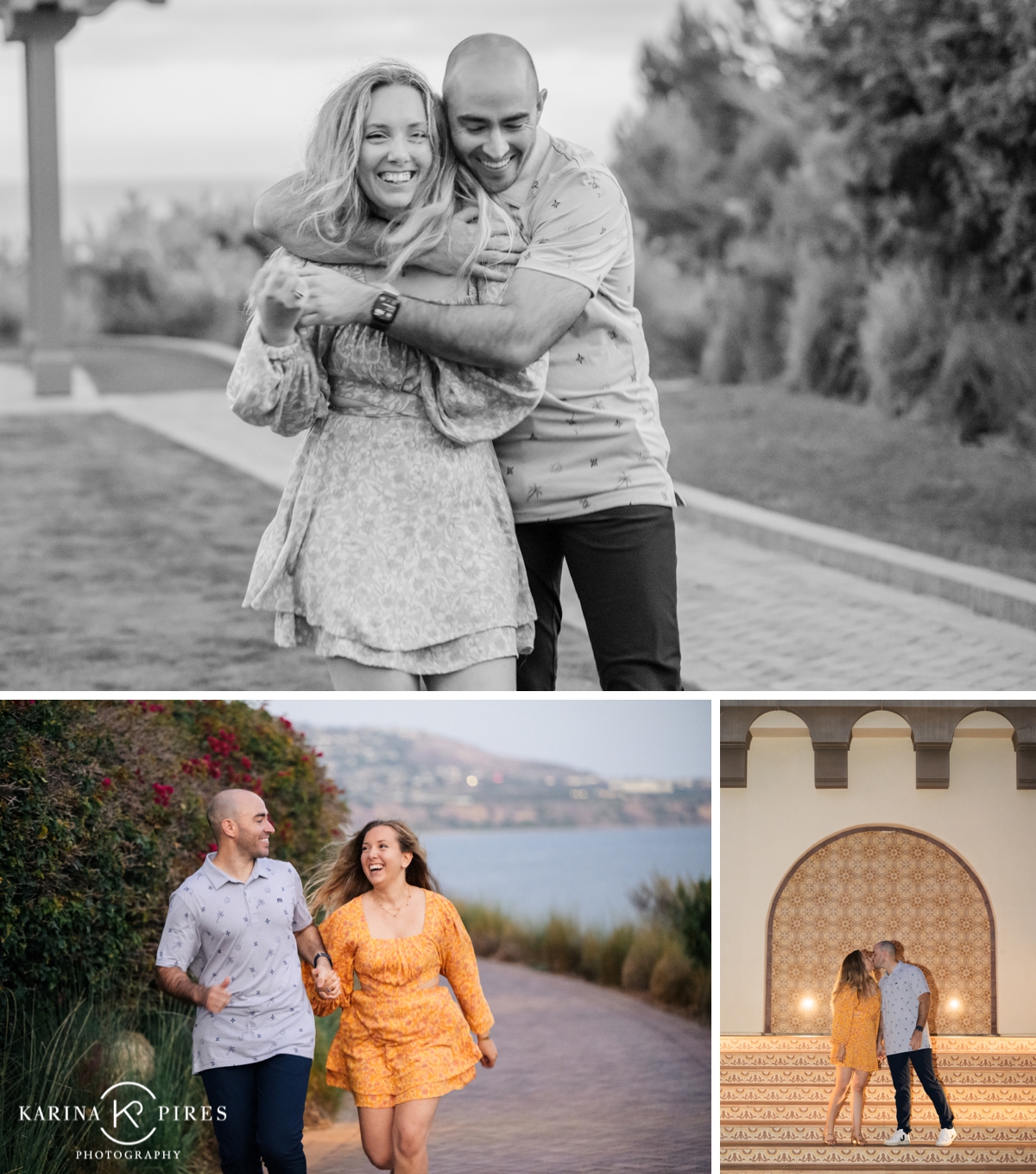 Proposal photography at Terranea Resort by Karina Pires Photography