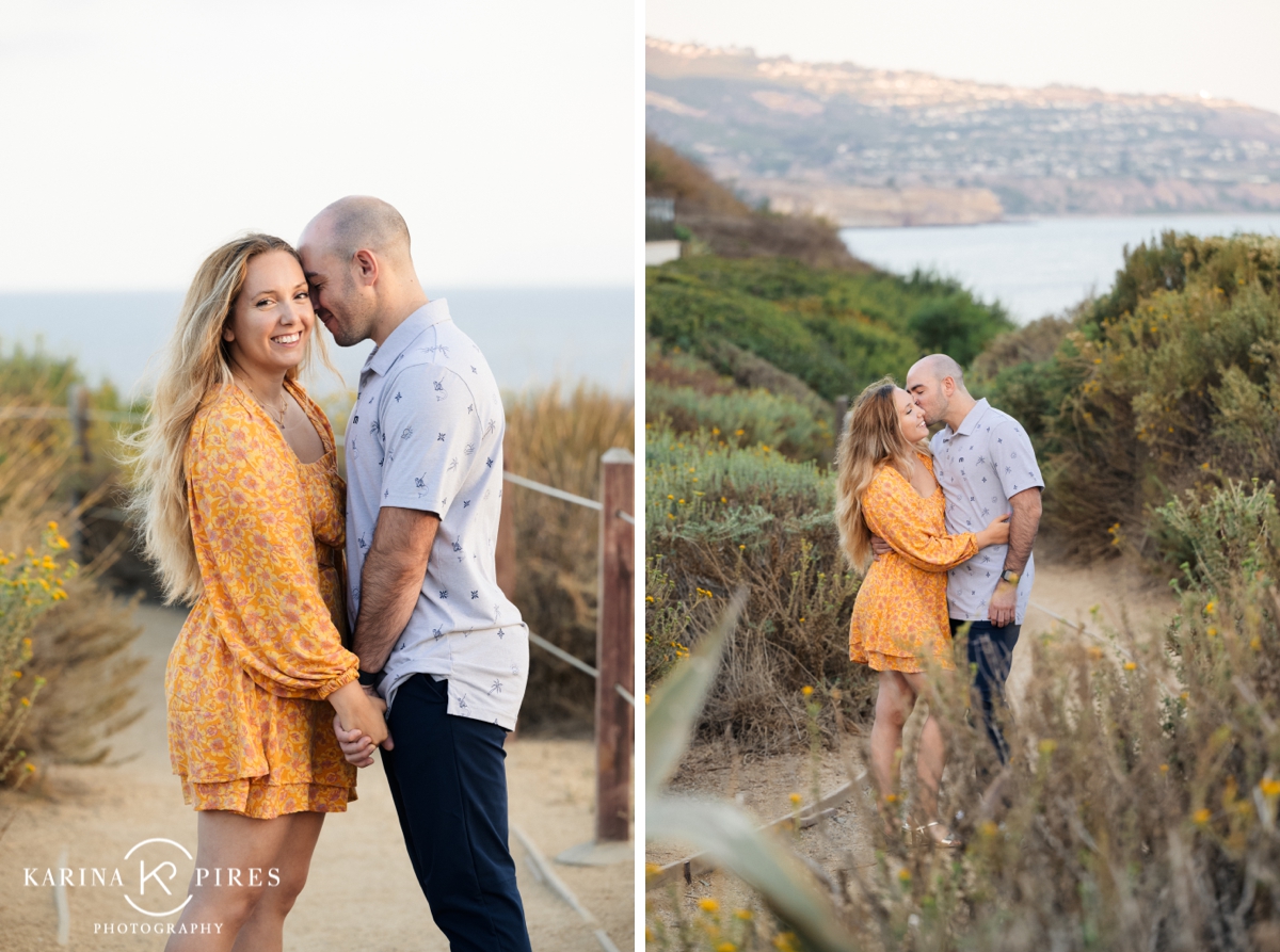 Sunset proposal overlooking Palos Verdes Peninsula