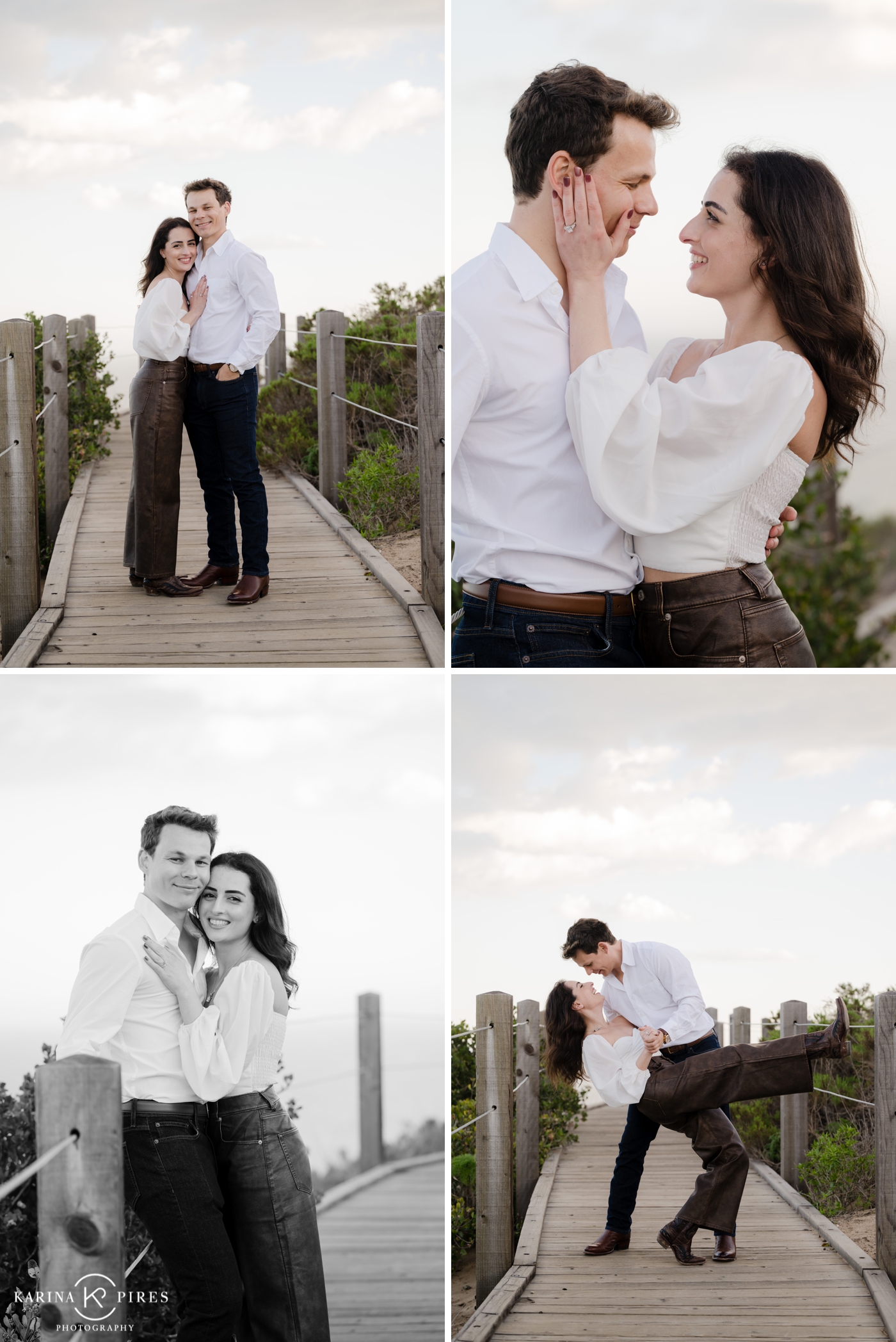 Sunset proposal and engagement session in Malibu at Point Dume Beach
