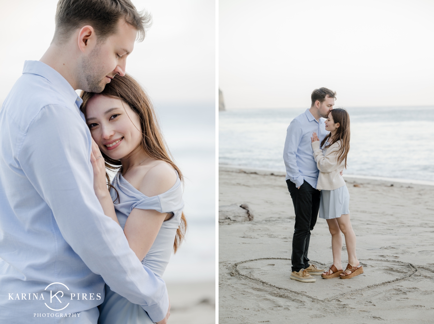 Propisal session at Pirate's Cove Beach in Malibu