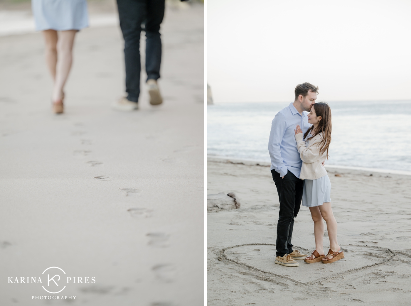 Engagement session at Pirate's Cove Beach in Malibu