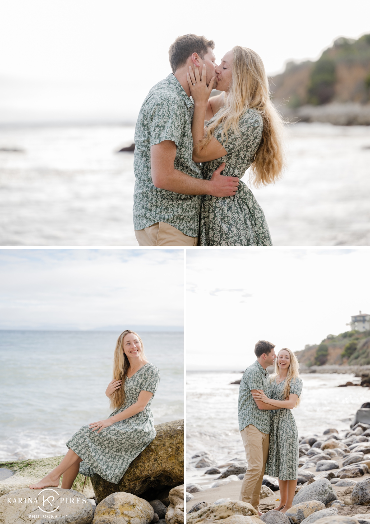 Engagement session at Terranea Beach 