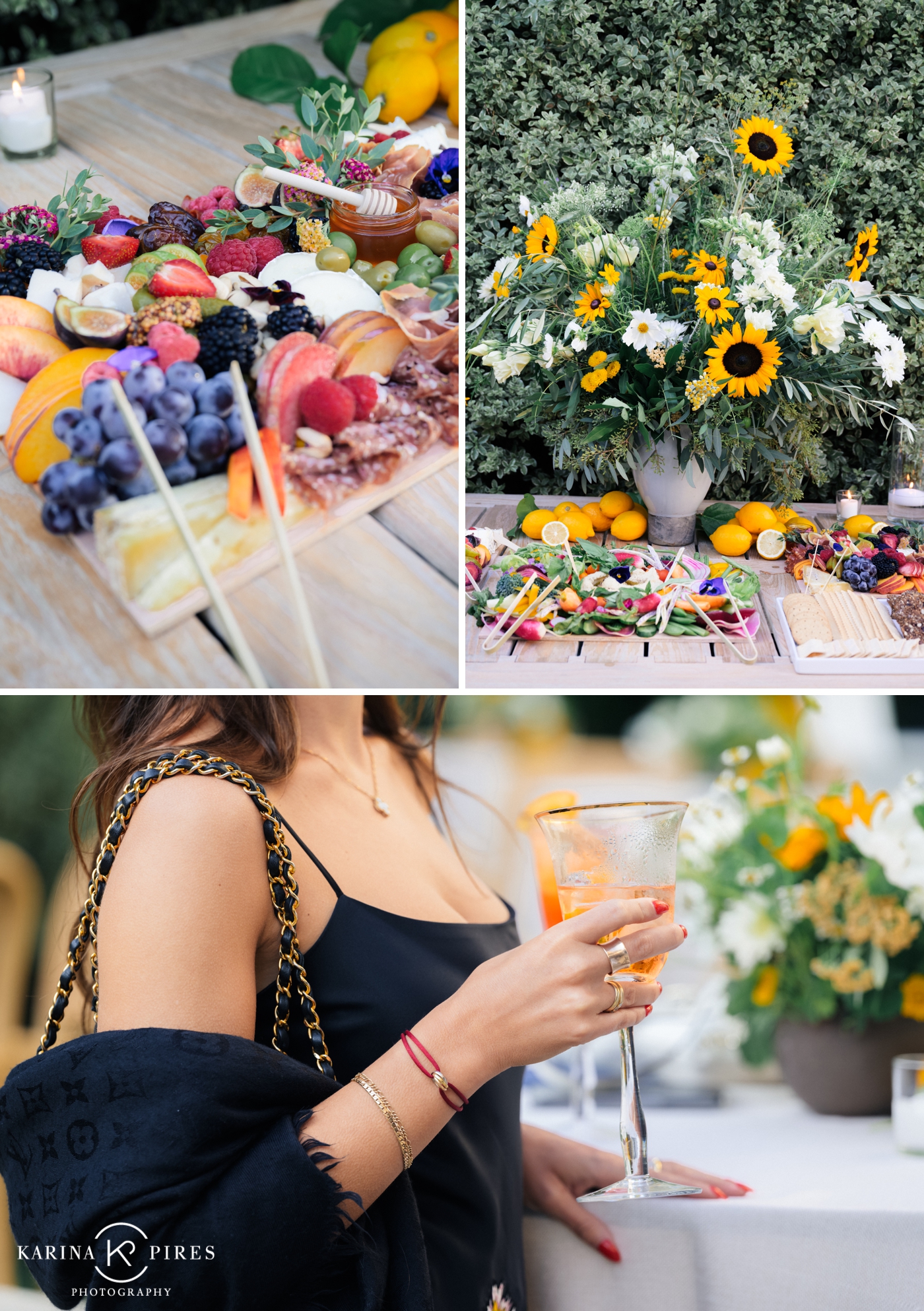 Details from a backyard engagement party in Los Angeles