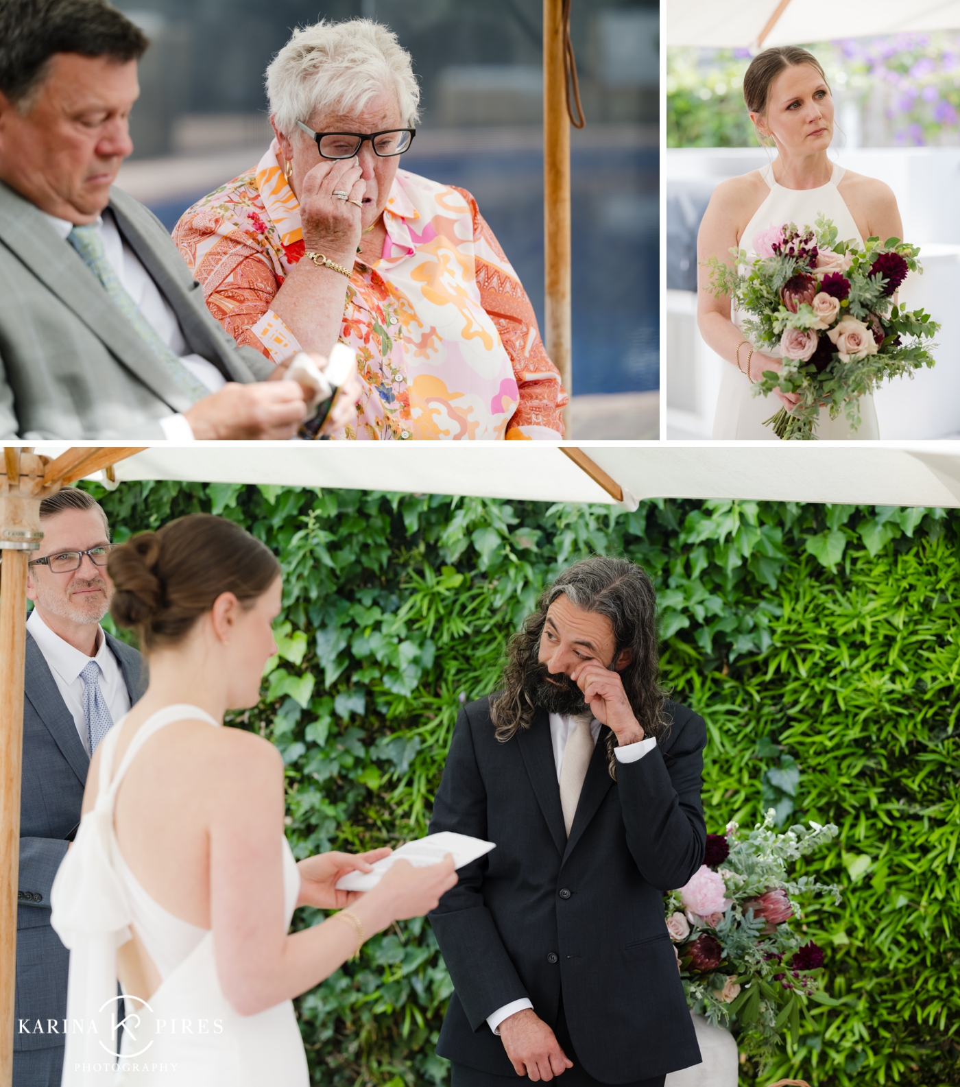 Intimate wedding in Hollywood, California