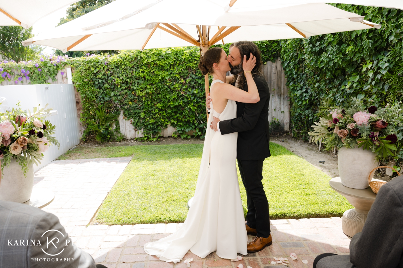 Intimate wedding in Hollywood, California