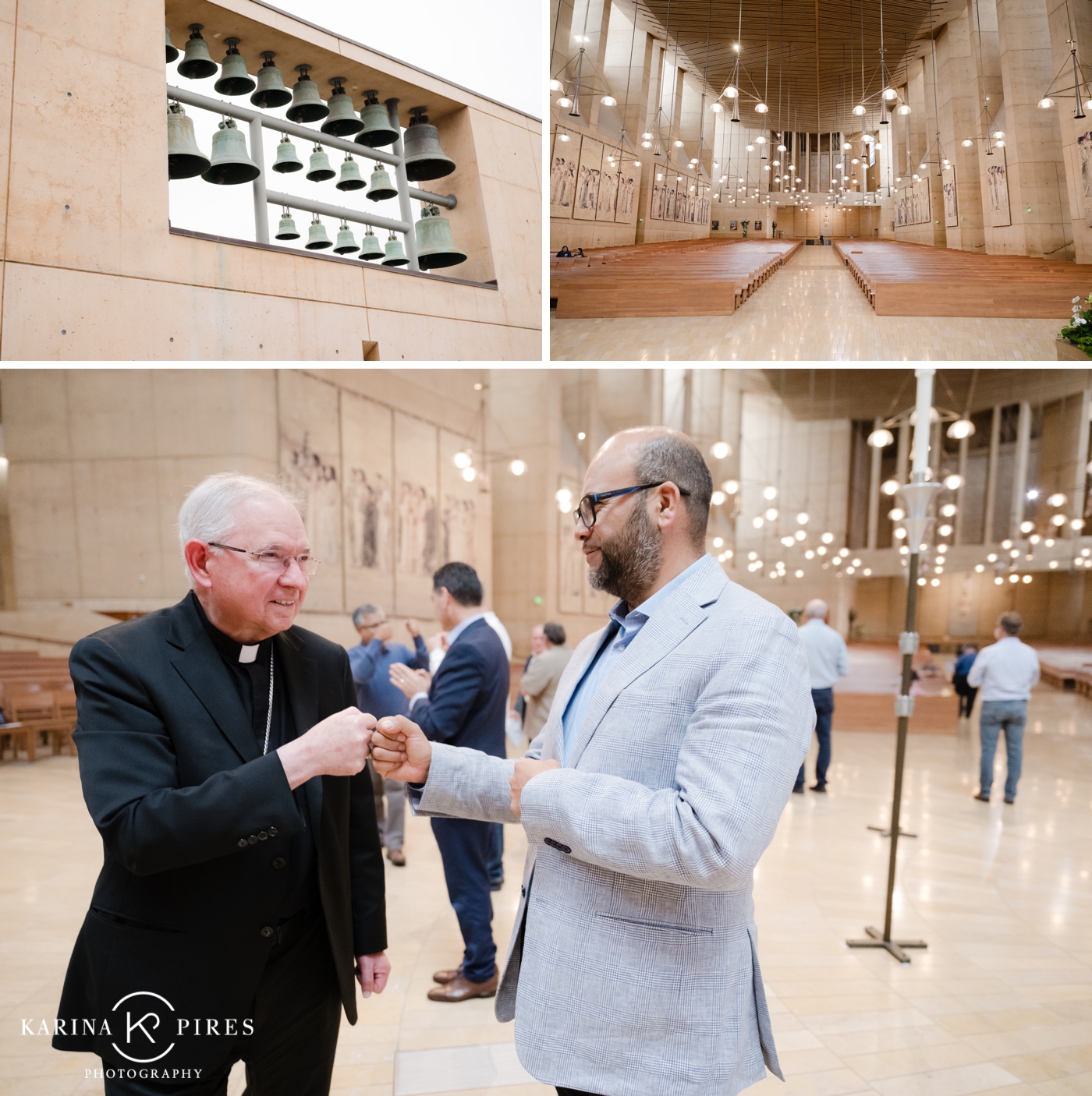Deacon Ordination rehearsal at Cathedral of Our Lady of the Angels