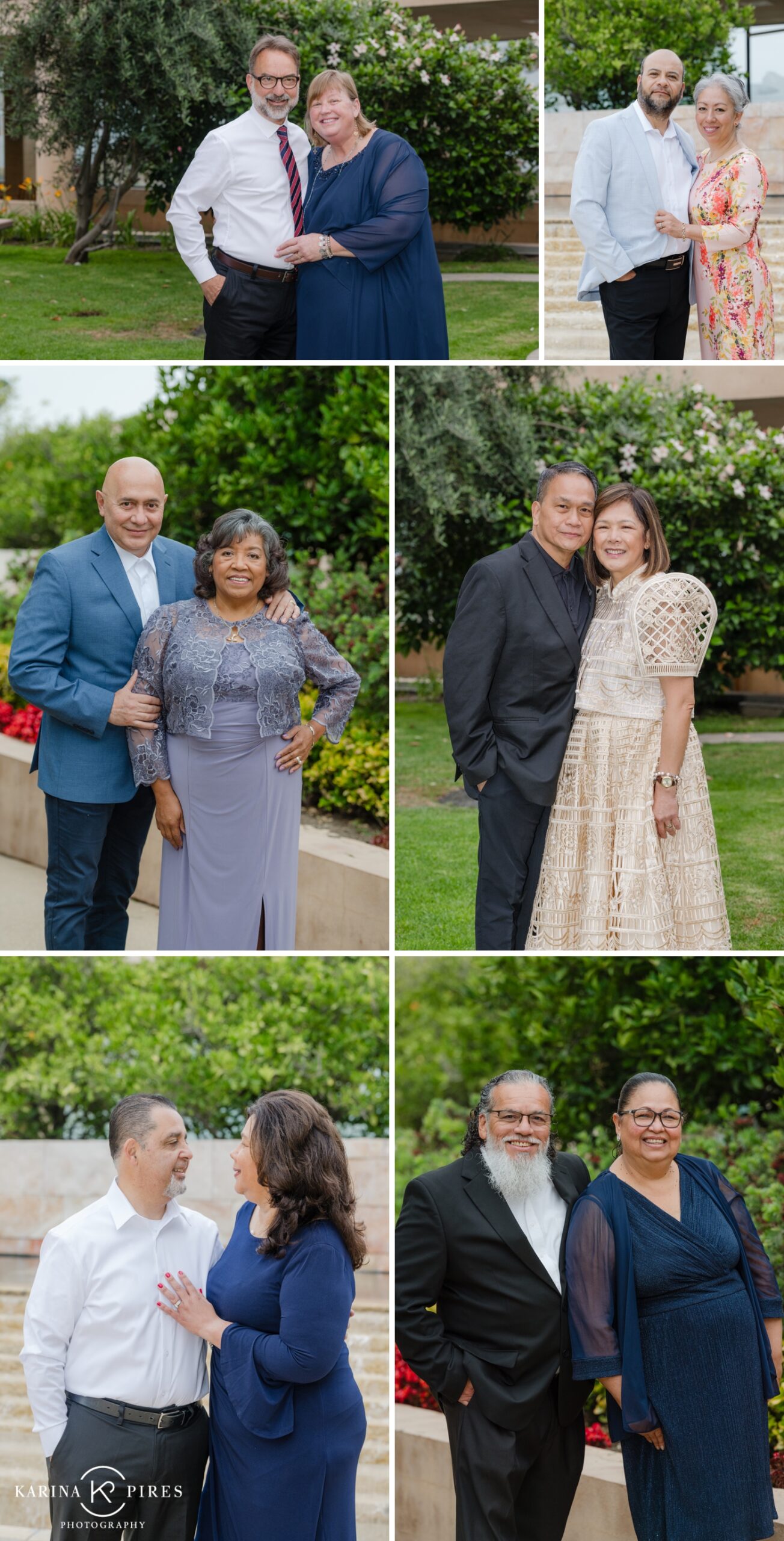 Pre event portraits in Los Angeles, outside of Cathedral of Our Lady of the Angels