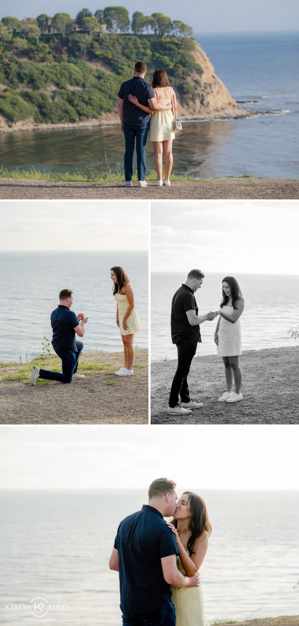 Ocean view proposal at Granada Beach in LA