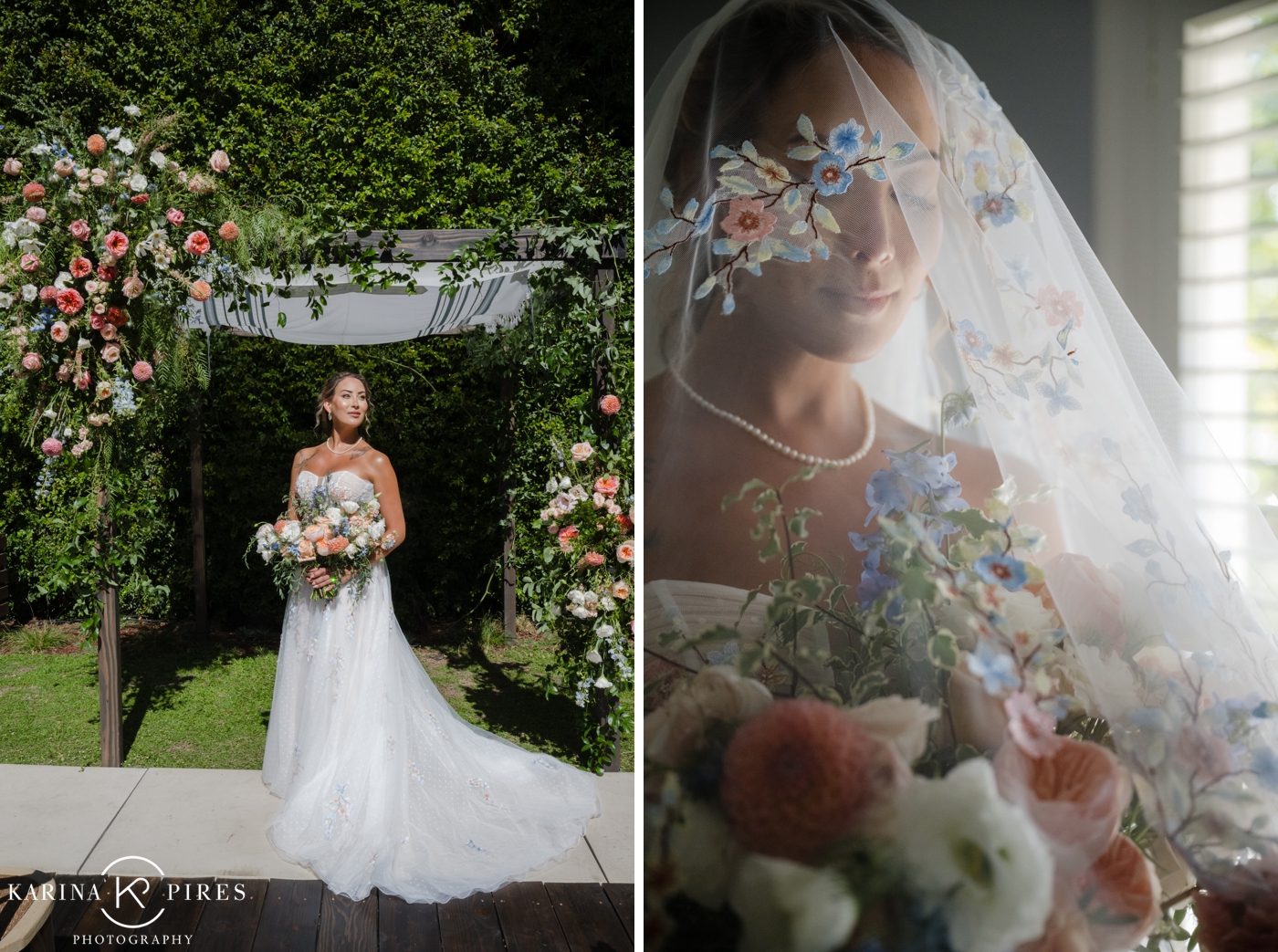 Bride in Maggie Sottero - Zephyrine Gown 