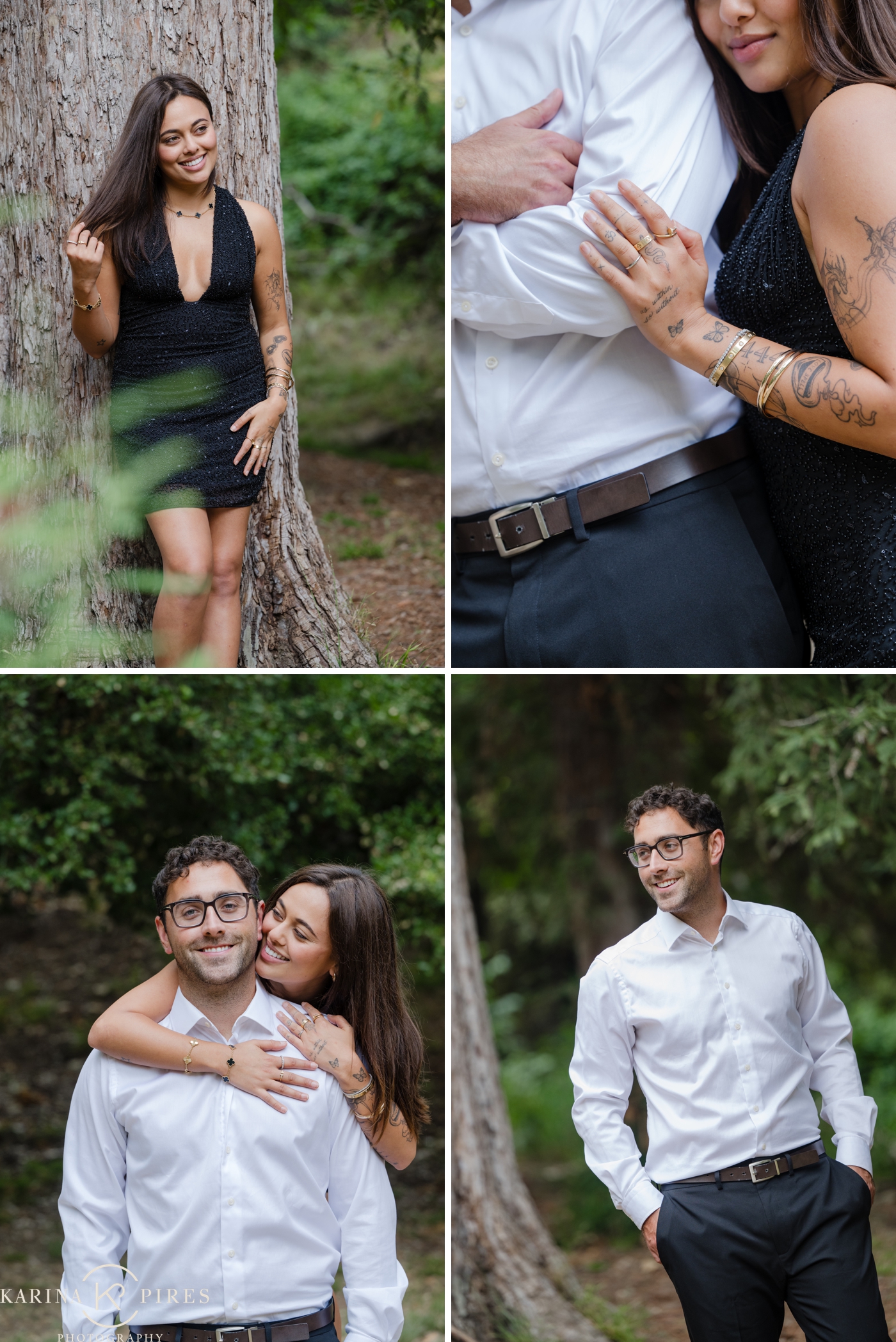 Post proposal images at Griffith Park, with large oak trees and greenery around them